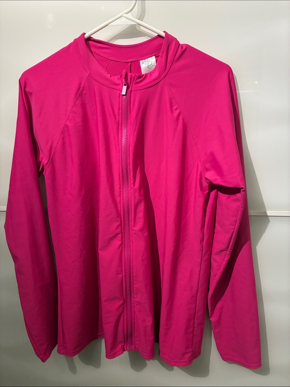 Hot Pink Full-Zip Swim/Sun